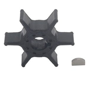 63V-44352-01 Water Pump Impeller with Key for Yamaha T8 T9.9 F9.9 F15 F20 8-20HP Outboard Motors | Quickmarine